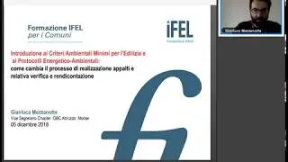 05/12/2018 - Criteri ambientali minimi (C.A.M.) per l’edilizia e Protocolli energetico-ambientali