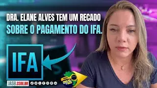 A Dr. Elane Alves, assessora jurídica do Fnaras, tem um recado importante sobre o pagamento do IFA.