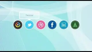 Social Media Icons with Tooltip Hover Effects