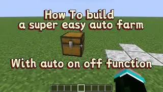 Redstone like a semi pro | micro farm that auto starts and stops