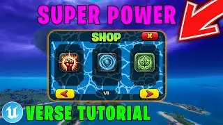 How To Make A Super Power Shop in UEFN (Verse Tutorial)