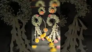 Elegant pink & yellow floral jewellery 🌸 Perfect for haldi & mehndi vibes 💛✨ #DivineFlowers #shorts
