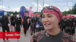 Team Santander simmar Vansbrosimningen 3 km