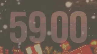 59 minutes Christmas countdown timer with presents