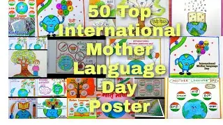 50 Top International Mother Language Day Drawing/Matrubhasha Diwas Drawing/ Matrubhasha Diwas Poster