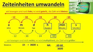 Maßeinheiten | Zeiteinheiten umwandeln | a, m, d, h, min, s | mit Babo Lehrer Quiz