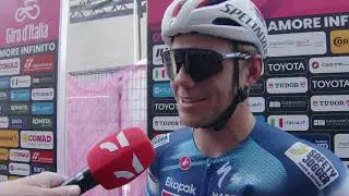 Luke Lamperti - Interview at the start - Stage 18 - Giro d'Italia 2025