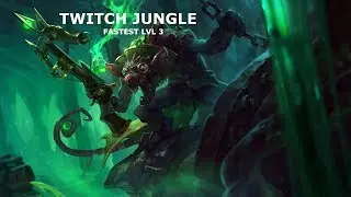 TWITCH FASTEST GANK ROUTE AND CLEAR | Twitch Fastest Level 3 and Gank | VS Rammus | Season 7 | 7.13