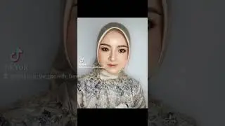 Makeup lamaran look, dengan bushy eyebrow style dan peachy orange Glitter makeup
