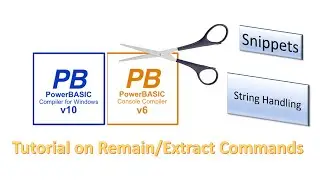 PowerBasic Snippets - Tutorial on Remain & Extract commands