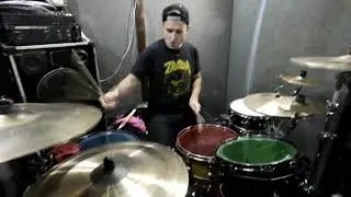 Synthwave retrowave drumming (instrumental)