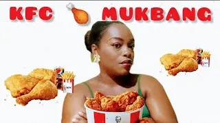  COUNTRY PEOPLE MUKBANG MY FRIST  TIME  DOING  A KFC MUKBANG 🍗  IT GOT MESSY 