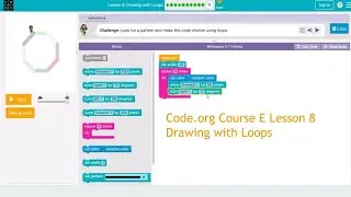 Code.org Course E Lesson 8 Drawing with Loops 2021