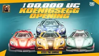 100,000 UC KOENIGSEGG OPENING | SPEED DRIFT | #pubgmobile #top10 #ateeq786