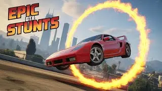 INSANE GTA 5 Stunt Race 🏎️ | Crazy Jumps & Epic Fails #gta #gta5 #stuntraces