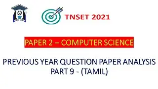 (Part 9) TNSET 2021 | Paper 2 Computer Science | PYQs on Multiplexer (Tamil)