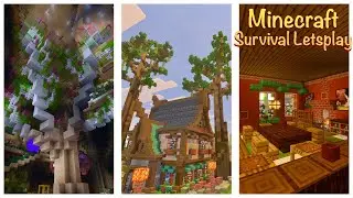 3 Custom Trees and 14 Interiors (Minecraft Bedrock)
