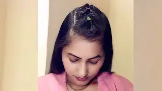 New Trending Hairstyle For Girl |simple hairstyle for short hair |hair|hack#hairstyle#newhairstyle