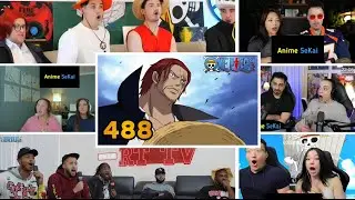 Shanks Arrives at Marineford Reaction Mashup | One Piece Episode 488