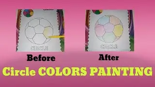 How To Color Fill In The Ball for Kids Learning || Circle Ball for Children with colored ||(Lesson6)