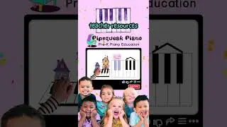 Pipsqueak Piano: Best Preschool Teachers Resource for Pre-K Music Teaching the Piano Pattern #music