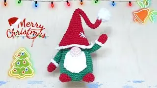 🌲HERMOSO GNOMO NAVIDEÑO AMIGURUMI  / TUTORIAL PASO A PASO  ( PRIMERA PARTE  ) 🌲