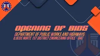 Procurement Livestream for DPWH Ilocos Norte 1st DEO on January 22, 2026