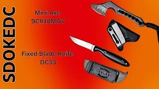 Survival-Guyver Reviews FIXED BLADE Knife And MINI AXE by SdokEDC