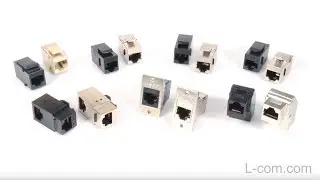 L-com: Panel Mount RJ45 Couplers Overview &mdash; Allied Electronics & Automation