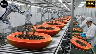 Inside a Modern Papaya Factory: From Field to Dessert (The Whole Process) | BEST FACTORY