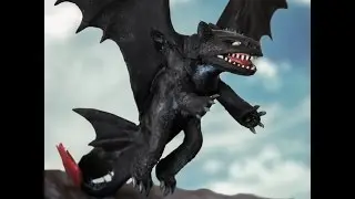 Toothless Tutorial Cake Topper