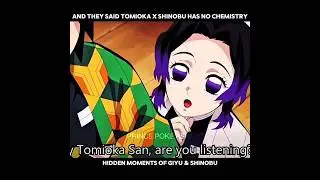 The Way Shinobu Teases Giyu 💜 Giyushinou moments #demonslayer #kny #fypシ゚viral #trending #edit