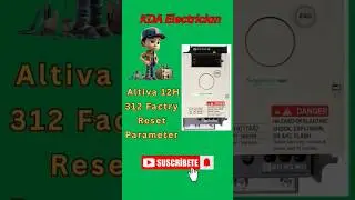 How to Altiva 312 | 12H | Altiva 320 VFD Factry Setting parameter #snyder #electrical #shorts #fix