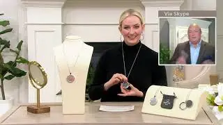 Diamonique LUX VUE Magnifying Glass Pendant Necklace on QVC