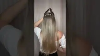 ✨Einfache halboffene Frisur✨ #hairstyle #halfuphalfdownhairstyle #hair #frisuren
