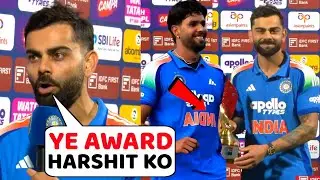 Virat Kohli Heart Winning Gesture To Harshita Rana After His Match Winning Batting | IND vs NZ ODI