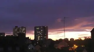 Timelapse Rennes, tomb&eacute;e de la nuit (test 1)
