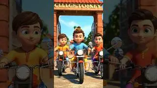 Krishna Ji की Bike Entry 🚴&zwj;♂️ | Fun, Friendship & Flute Magic! #krishna #kanha #cartoon