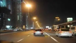 Dubai by night - Sheikh Zayed Road - HD