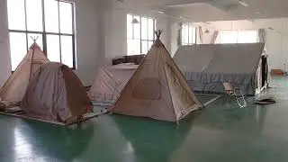 Tent factory production process