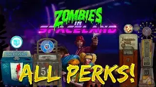 Infinite Warfare ZOMBIES IN SPACELAND: ALL PERKS IN MAP!