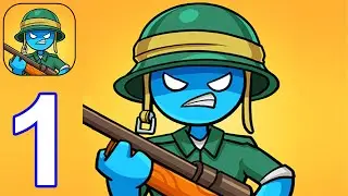 Stick Army: World War Strategy Game - Gameplay Walkthrough Part 1 All Levels 1-20 (Android,iOS)