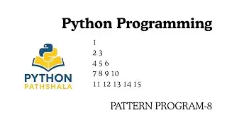 Python Pattern Printing Tutorial in Hindi | Number Triangle Pattern | Python Program