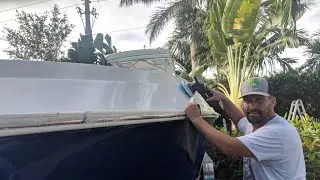 Удаление краски с Fountain 31 без повреждения гелькоута (часть 2)