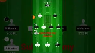 ✅ SL vs AFG Dream11 Team #dream11team#dream11teamtoday#dream11Predictionteam #dream11todaymatch
