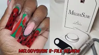 Watermelon Nails | MelodySusie SM320G Nail Drill Review
