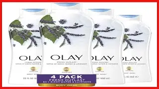 Olay Fresh Outlast Purifying Birch & Lavender Body Wash 22 oz, 4 Count