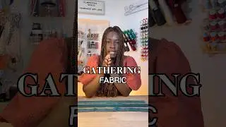 Method number 1 for gathering fabric! #gathers #sew #sewing