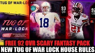 FREE 92 OVR SCARY FANTASY PACK! TUG OF WAR LOCK HOUSE RULES! MOST FEARED PT.2! | MADDEN 20 MUT
