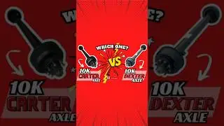 Comparing Dexter 10k axles with the Carter 10,000 lbs trailer axle. Watch full video on our channel